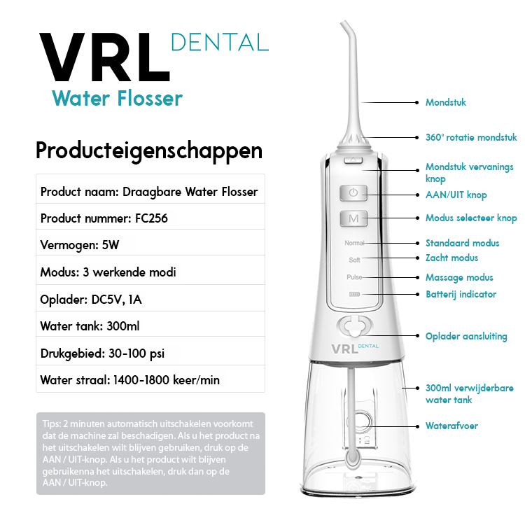 VRL Dental Water Flosser 7